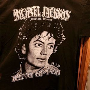 Michael Jackson King of Pop RIP men's 3 XL T-shirt
